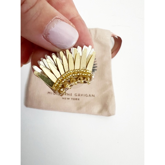 NWT Mignonne Gavigan Mini Madeline Gold and Silver Earring - Picture 3 of 4